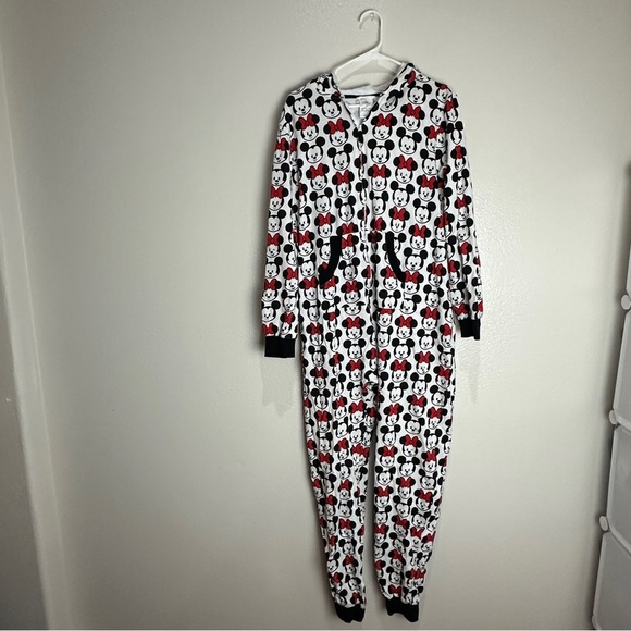 Disney Store Mickie Minnie Mouse One Piece Hooded Size XL UNISEX - Picture 1 of 10
